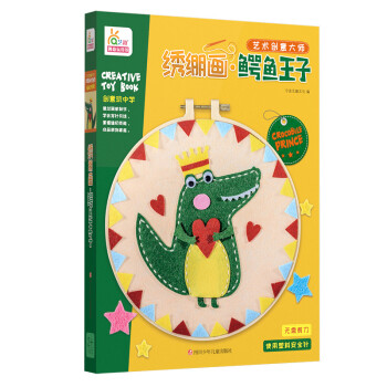 繡繃畫-鱷魚王子 繡繃畫-鱷魚王子