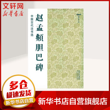 趙孟頫膽巴碑 趙孟頫膽巴碑