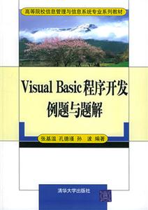 VisualBasic程序開(kāi)發(fā)例題與題解 VisualBasic程序開(kāi)發(fā)例題與題解
