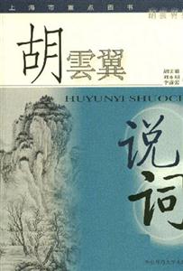 胡云翼說詞宋詞研究詞學概論中國詞史略 胡云翼說詞宋詞研究詞學概論中國詞史略