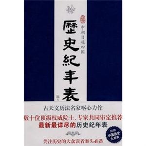 中朝日越四國歷史紀年表