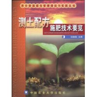 測土配方施肥技術要覽 測土配方施肥技術要覽