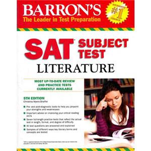SAT文學(xué)測試(第5版)SatTestinLiterature5thEdition SAT文學(xué)測試(第5版)SatTestinLiterature5thEdition